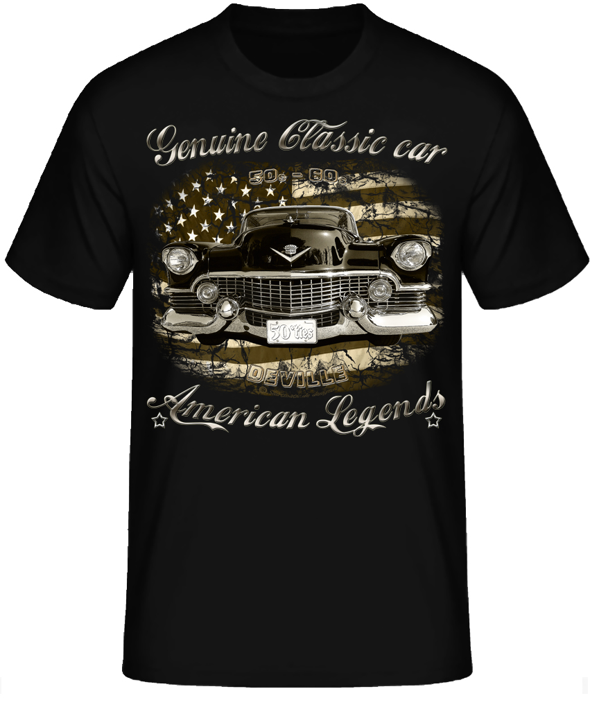 50s C4dillac De Ville Oldtimer American Classic Car legends USA Shirt – Bild 3