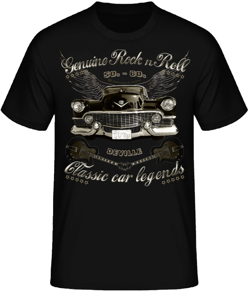50s C4dillac De Ville Oldtimer American Classic Car legends USA Shirt – Bild 4