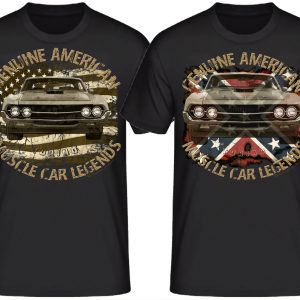 70s Torino Cobra V8 vintage US car Rebel USA SHIRTMATIC Designer Shirt