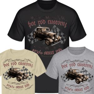 Shirtmatic 1930s Hot Rods Rat Rods Street Rod US Oldtimer Shirt