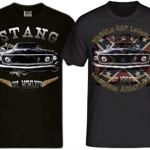 Mustang 1969 USA Muscle car Pony Ford V8 SHIRTMATIC Designer Shirts