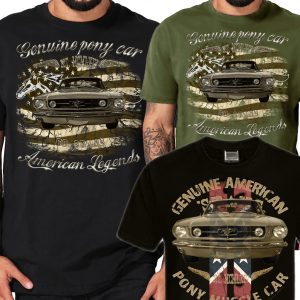 Mustang 1964 1965 USA Muscle car Pony Ford V8 SHIRTMATIC Shirts