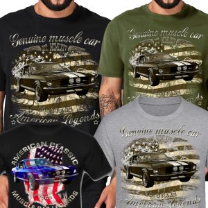 Mustang vintage 1968 GT500 Eleonore USA Muscle car Pony Ford V8 Shirts
