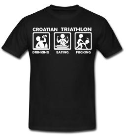 Hrvatska Croatia Croatian Triathlon zajebancija majica