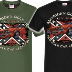 CUDA Barracuda USA Rebel Musclecar Plymouth V8 SHIRTMATIC T-Shirts