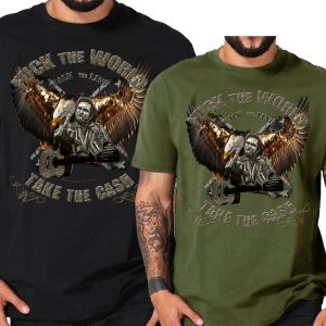 Cash Fuck the World RocknRoll Eagle Adler Rebel vintage Shirt