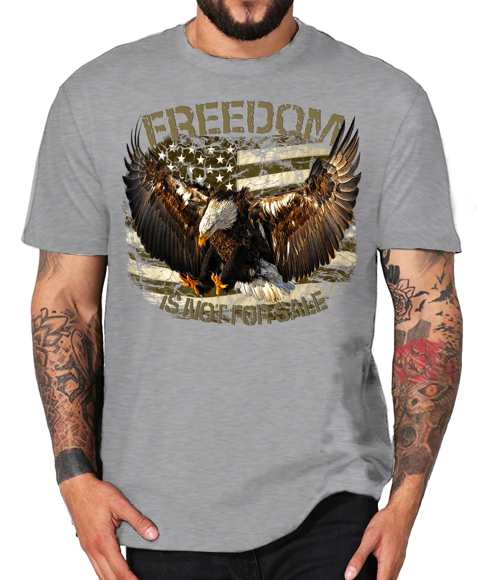 Freedom Eagle Adler USA Flag Fahne Stars & Stripes Amerika vintage – Bild 3
