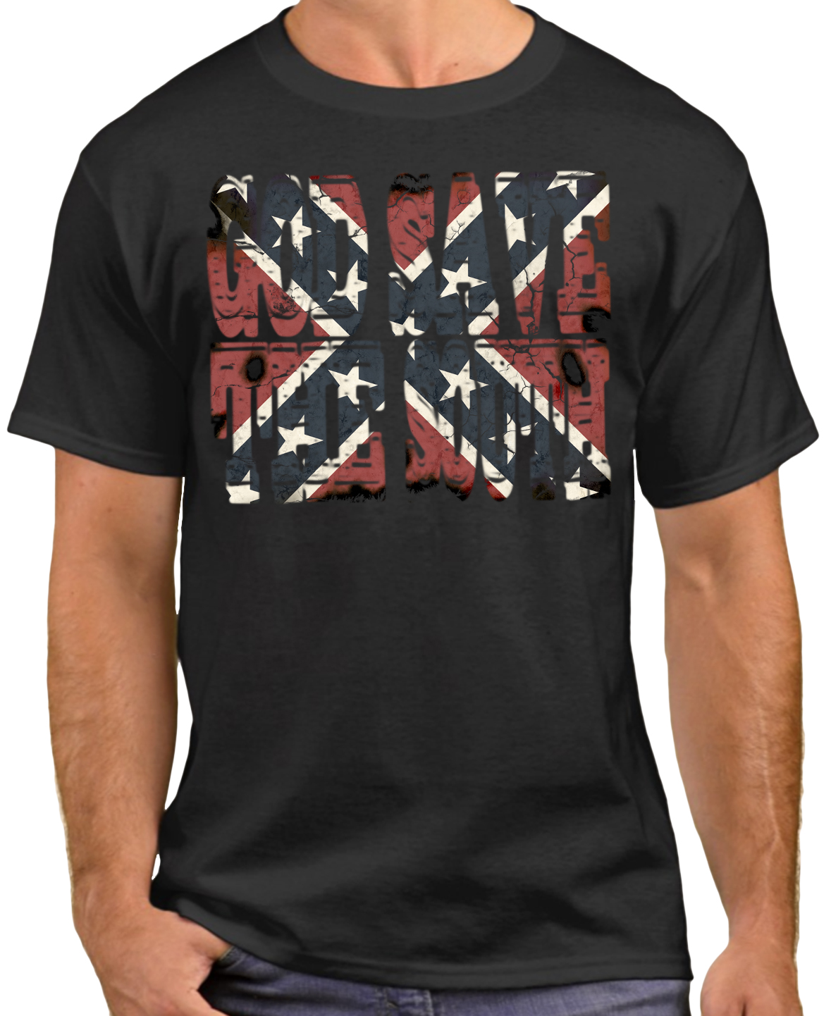 God save the south Freedom Design Shirts heritage Rebell – Bild 3