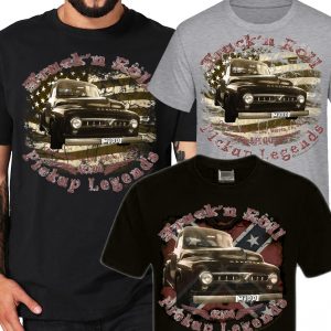 50s Mercury M100 pickup vintage Hot Rod USA Rebel Truck n Roll Shirt