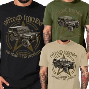 4X4 Offroad legends Mutt Army military Star Shirts
