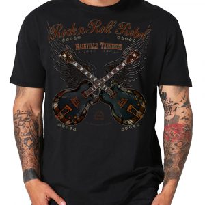 Rock n Roll Rebel Rockabilly Guitars Gitarren vintage Shirt