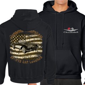 Hoodie 60s Corvette C1 american legend US sport Car V8