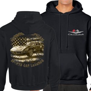 Hoodie 70s Corvette american legends US sport Car V8