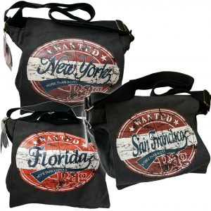 Robin Ruth WANTED Florida San Francisco New York Schultertasche Umschlagtasche Messenger