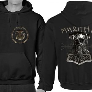 Thorshammer Viking Hoodie Mjölnir Wikinger LARP Thor Schonen