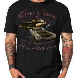 Chrome N Grease 60s Charger Coronet Rock n Roll Guitars Shirt