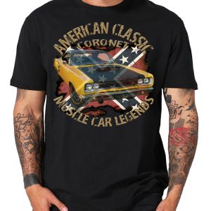 Classic Coronet 69 Rebel USA Muscle car V8 US Car Shirt