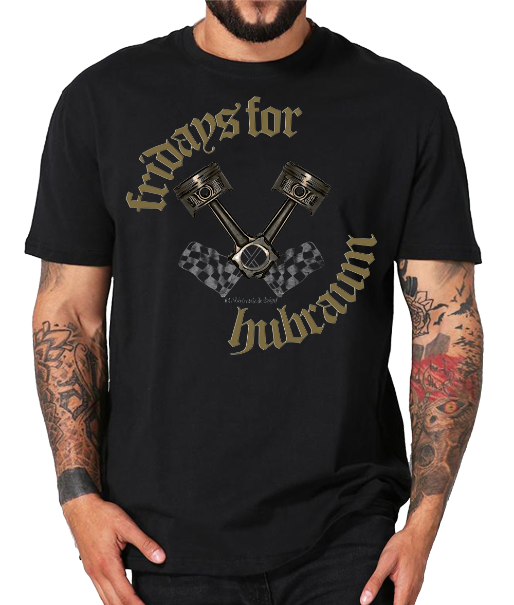 Fridays for Hubraum Future Freiheit Auto Motorrad Individualverkehr Shirt – Bild 3
