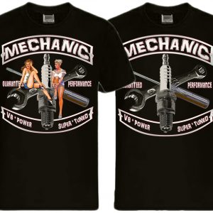 Mechaniker Mechanic tools Pinups Vintage Auto T-Shirt bis 5XL