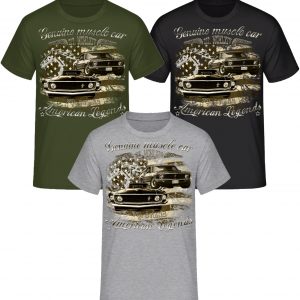 Mustang 70s Genuine USA Muscle car Pony Ford V8 SHIRTMATIC Shirts