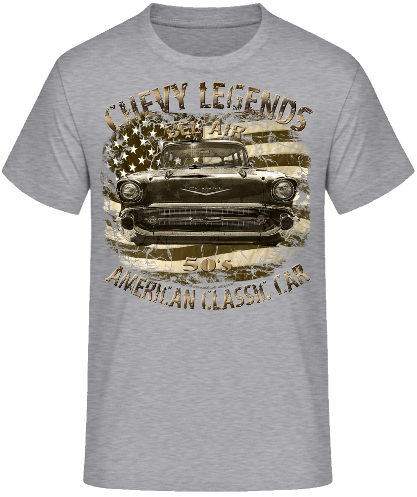 50s Bel Air Chevy american legends vintage und color Shirt – Bild 7