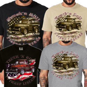 50s Ford F100 pickup vintage Hot Rod USA Truck n Roll Shirt