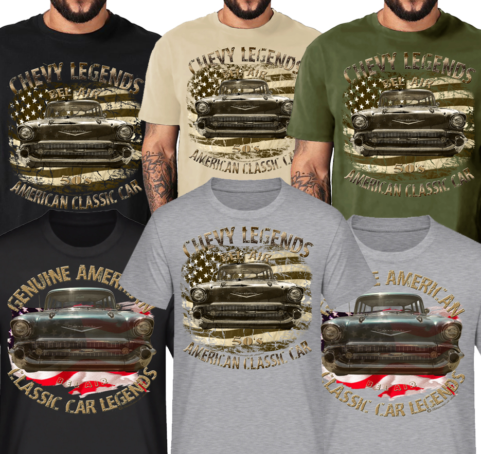 50s Bel Air Chevy american legends vintage und color Shirt