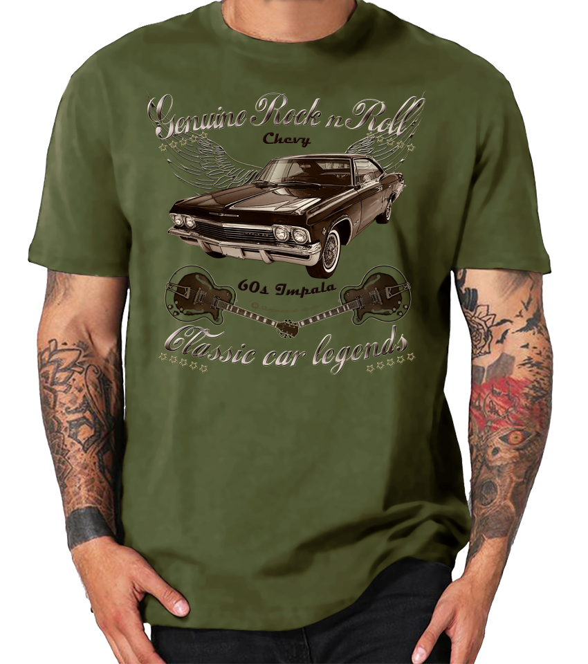 Shirtmatic 60s Impala Chevy american legends vintage RocknRoll – Bild 3