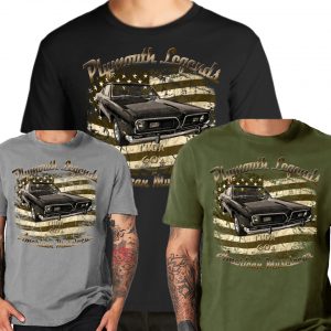 60s Cuda Barracuda Plymouth vintage USA V8 SHIRTMATIC