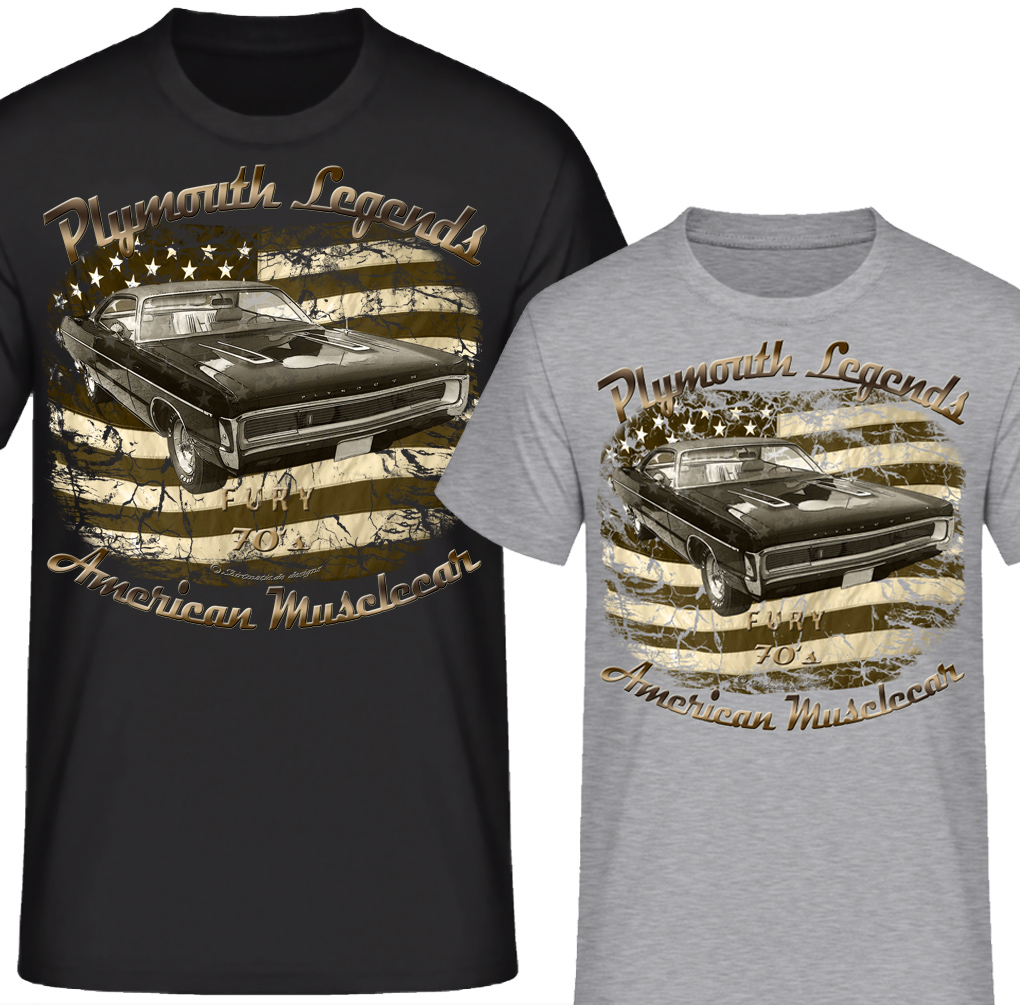 70s Fury Plymouth vintage classic car USA V8 Shirt