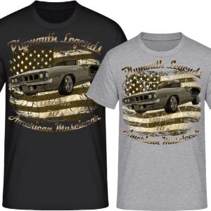 70s Cuda Barracuda Plymouth vintage USA V8 SHIRTMATIC T-Shirts