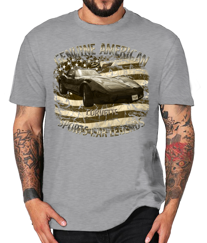80s Vette USA Chevy V8 vintage Corvette SHIRTMATIC Shirts – Bild 3