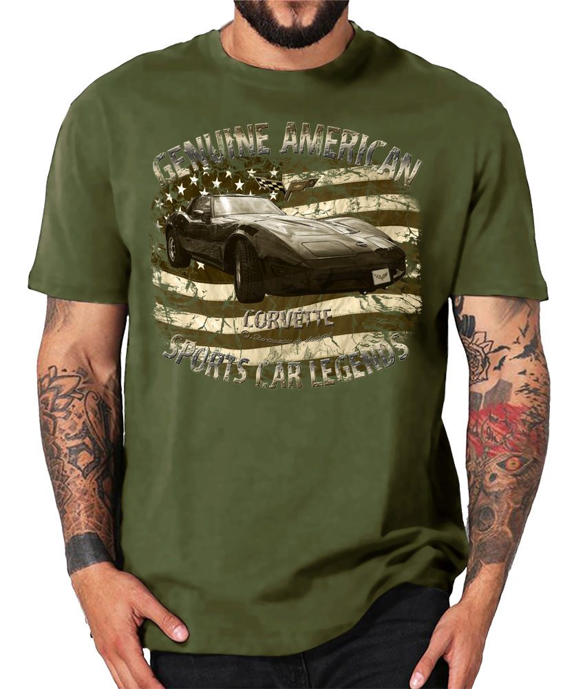 80s Vette USA Chevy V8 vintage Corvette SHIRTMATIC Shirts – Bild 5