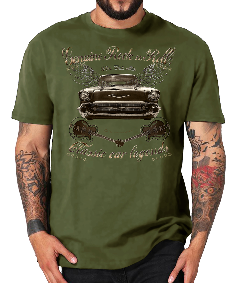 Shirtmatic 50s Bel Air Chevy Rocknroll american legends vintage – Bild 3