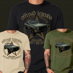 4X4 Offroad legends Chevy K10 K20 K30 Army military Pickup Shirts