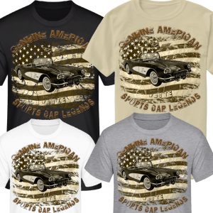 60s dark Vette C1 Chevy V8 USA Corvette Sportwagen vintage