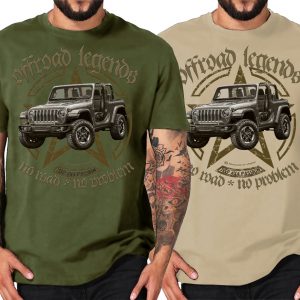 4X4 Offroad legends Rubi Army Star Shirt oliv oder sand