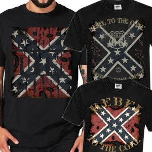 Rebel to the core Freedom Flag Rockabilly Shirts heritage Rebell