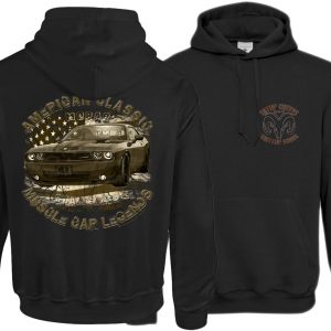 Hoodie Challenger USA american muscle car legend US Car V8