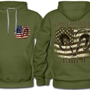 Hoodie cant dodgeit ram-it american Pickup US Car grau sand oliv - L, oliv (khaki)