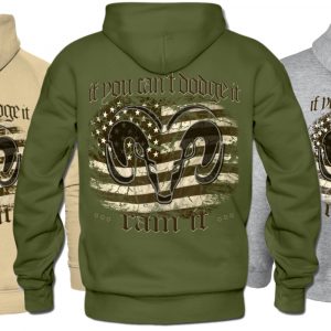 Hoodie cant dodgeit ram-it american Pickup US Car grau sand oliv