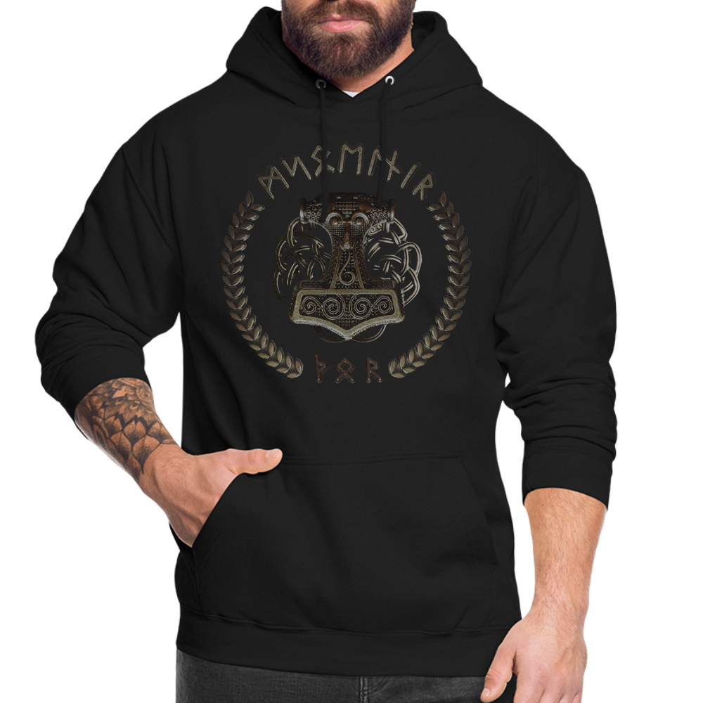 Valhalla Viking Hoodies Thorshammer Mjölnir Wikinger Thor nur Brustaufdruck – Bild 5