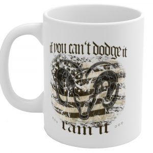 Widder Dodgeit Ramit Tasse weiss beidseitig bedruckt