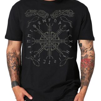 Vegvisir Wikinger Kompass Shirt Mjoelnar Thor Valhalla Viking nordic