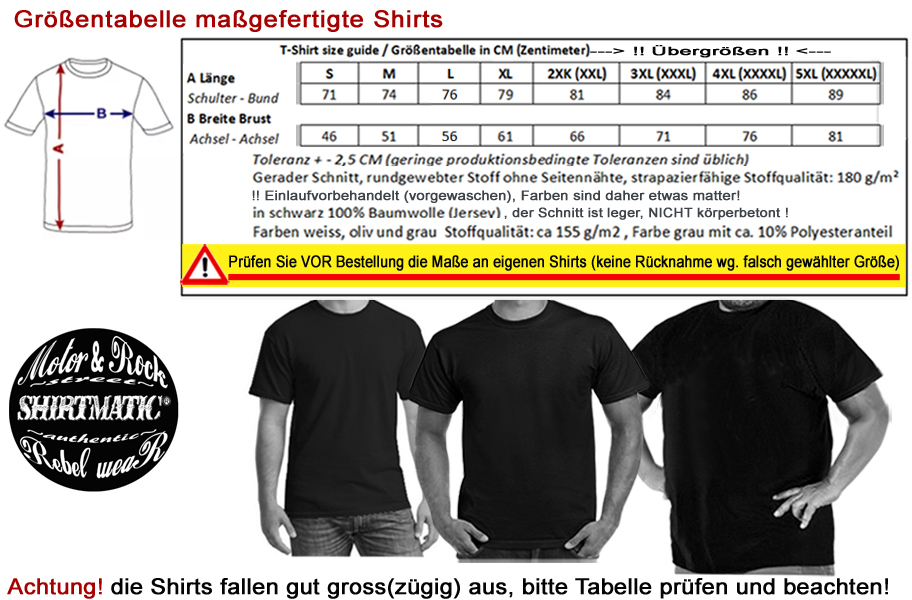 Shirt Größentabelle