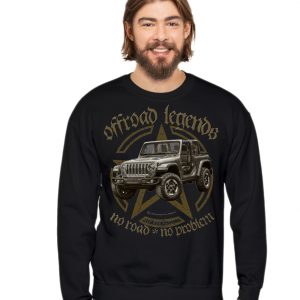 4X4 Offroad legends Rubi Army Star Sweatshirt schwarz oliv sand