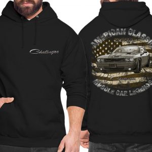 Hoodie Challenger USA american muscle car vintage US Car V8