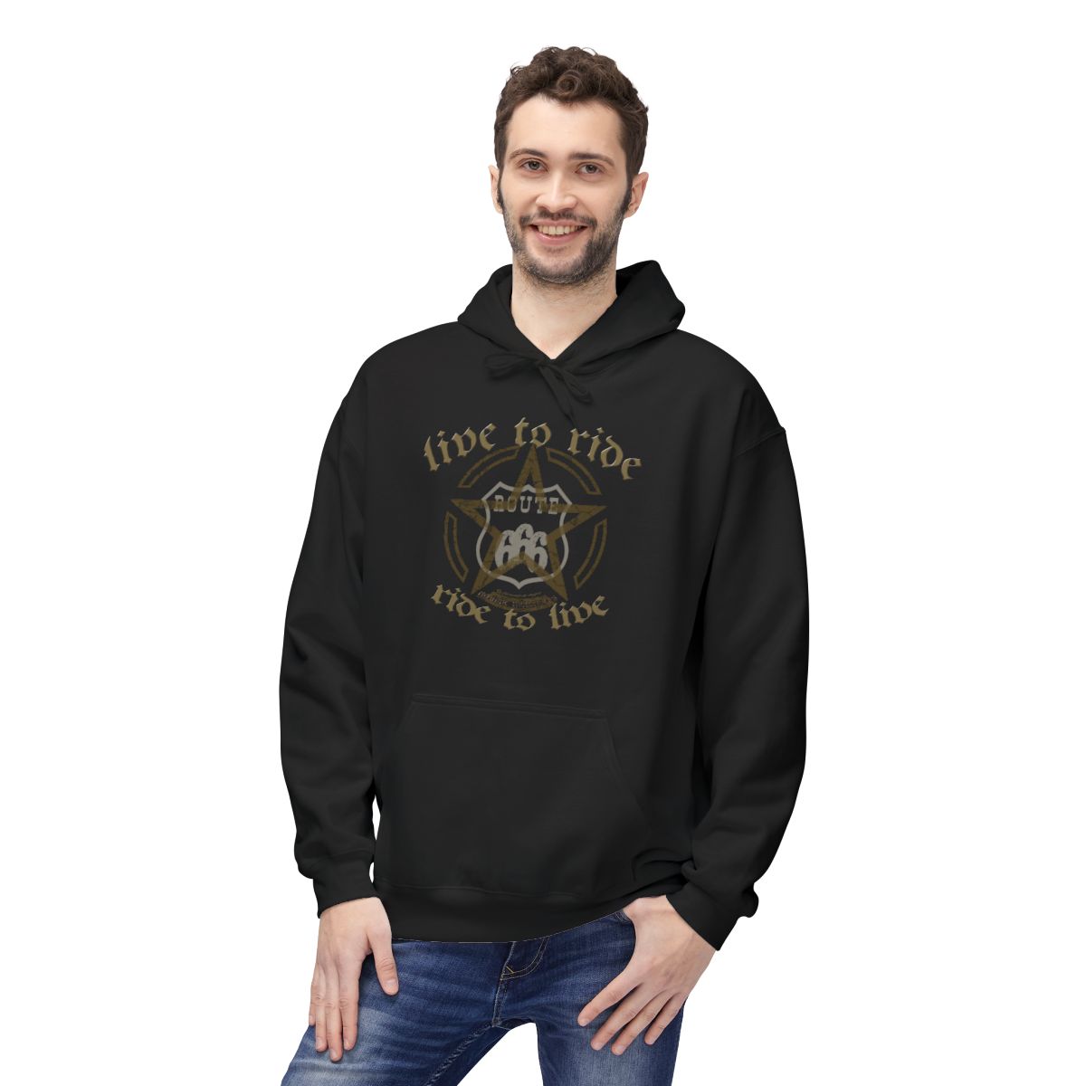LIve to ride star hoodie